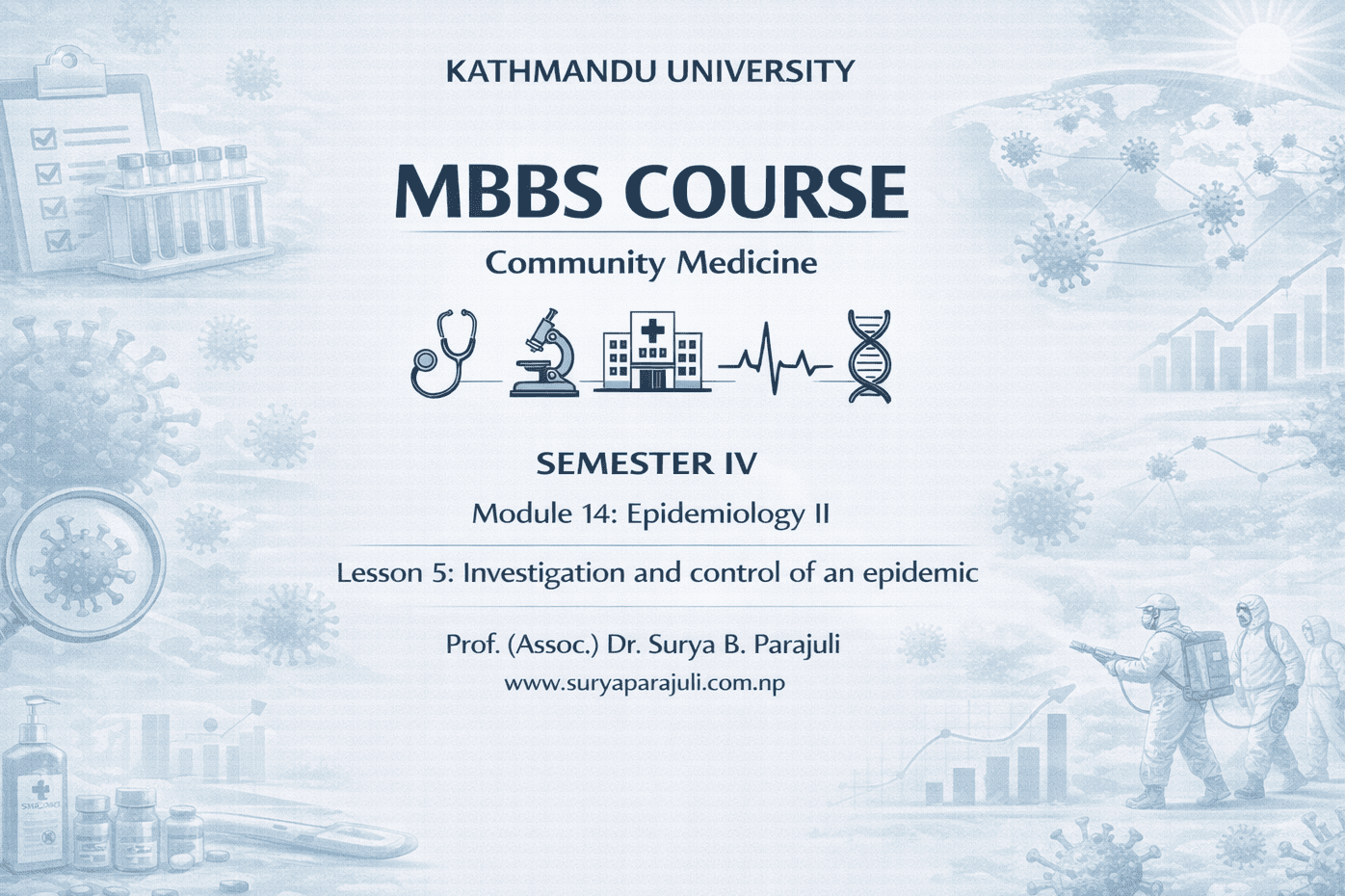 Lesson 5: Investigation and control of an epidemic